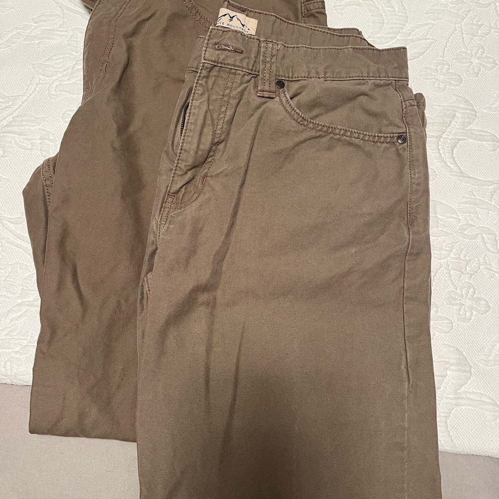 Brown Cotton Chinos Versatile Khakis